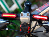 Фонарь велосипедный USB AQY-096 MX (Red/White) - Фото 7