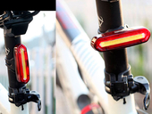 Фонарь велосипедный USB AQY-096 MX (Red/White) - Фото 8