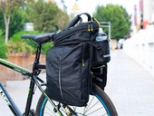 Велосипедная сумка на багажник CoolChange Bag 1680D PU (35L) Black - Фото 11
