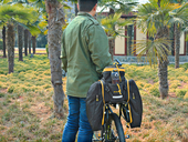 Велосипедная сумка на багажник CoolChange Bag 1680D PU (35L) Yellow - Фото 16