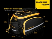 Велосипедная сумка на багажник CoolChange Bag 1680D PU (35L) Yellow - Фото 23