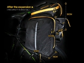 Велосипедная сумка на багажник CoolChange Bag 1680D PU (35L) Yellow - Фото 24