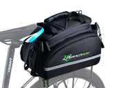 Велосипедная сумка на багажник RockBros 240D PU (35L) Black - Фото 0