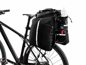 Велосипедная сумка на багажник RockBros 240D PU (35L) Carbon - Фото 9