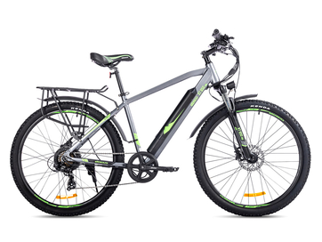 Электровелосипед Eltreco XT 850 Pro (серо-зеленый)